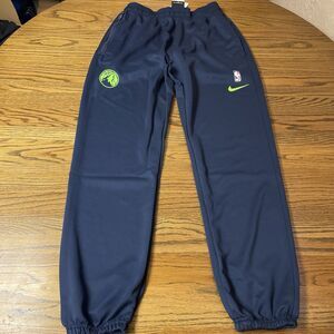 Nike NBA Timberwolves Warmup Sweat Pants Joggers Navy Blue Size Medium Tall NEW